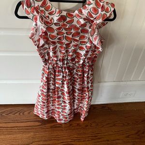 Watermelon print girls dress